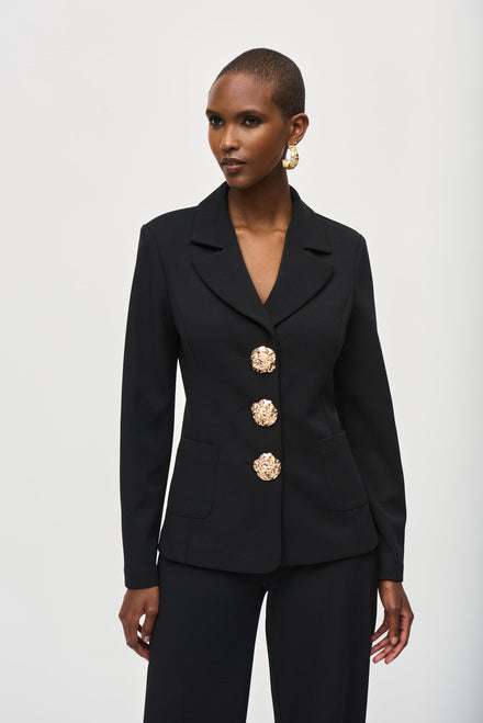 Joseph Ribkoff Gold 3 Button Blazer 243160 – laurel e. boutique