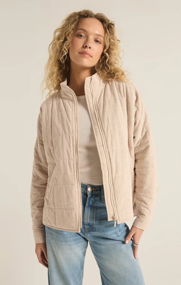 Z Supply Bonfire Jacket Heather Latte – laurel e. boutique Z Supply Bonfire Jacket Heather Latte – laurel e. boutique