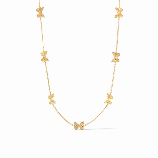 Julie Vos Butterfly Delicate Station Necklace Gold N398G00
