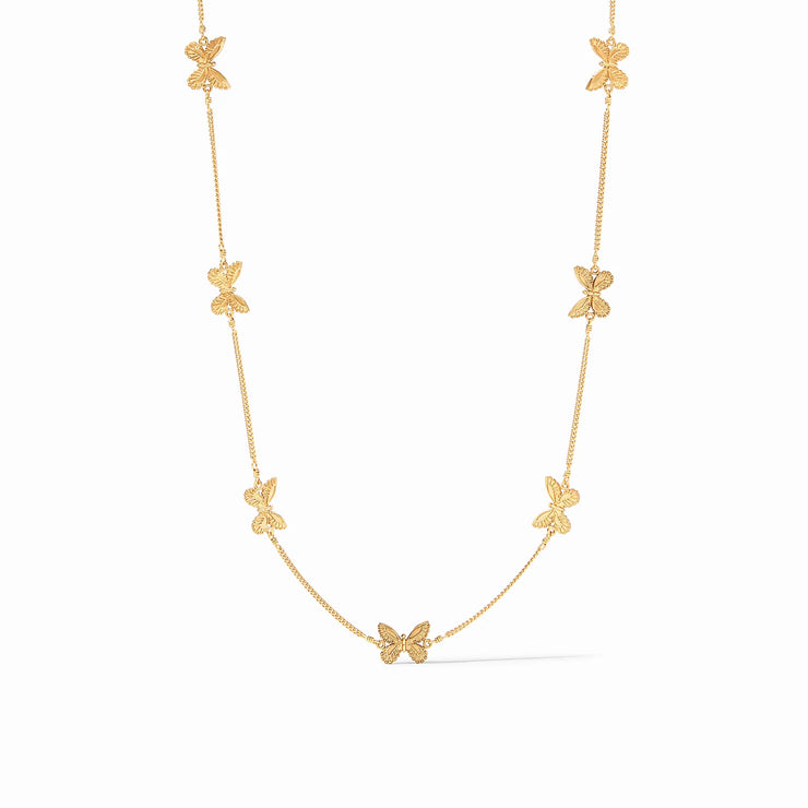 Julie Vos Butterfly Delicate Station Necklace Gold N398G00
