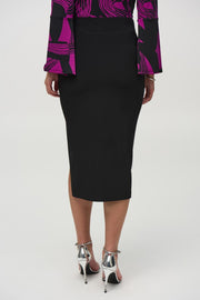 Joseph Ribkoff Black Embellished Slit Skirt 244092
