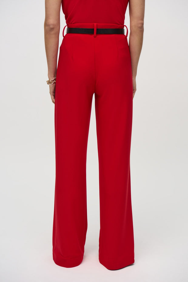 Joseph Ribkoff Red Pant with Belt 244093