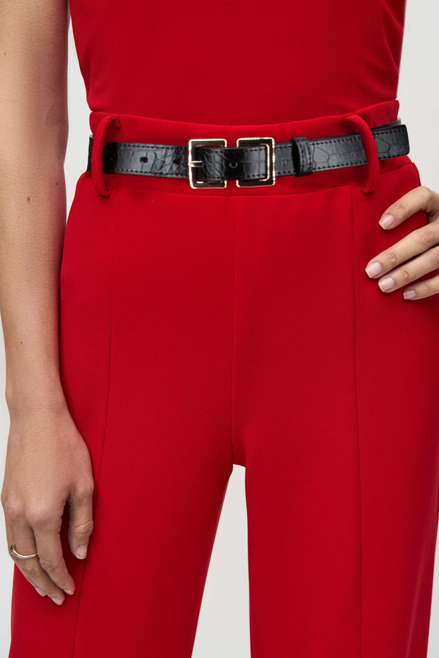 Joseph Ribkoff Red Pant with Belt 244093