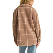 Z Supply Plaid Tucker Jacket Heather Taupe
