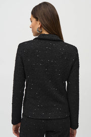 Joseph Ribkoff Black Sequin Tweed Blazer 244203