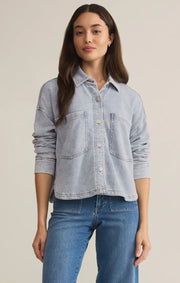 Z supply all day cropped denim jacket ZJ251850S