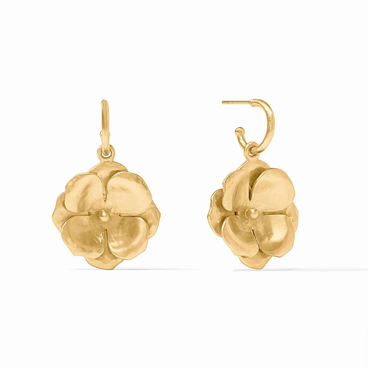 Julie Vos Bloom Hoop & Charm Earring- Gold ER958G00