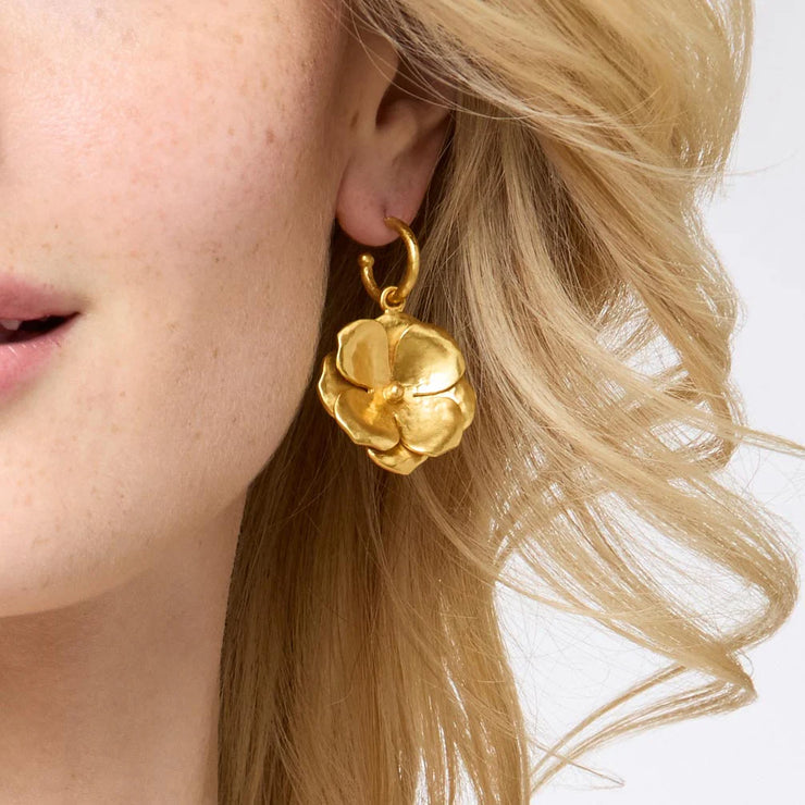 Julie Vos Bloom Hoop & Charm Earring- Gold ER958G00