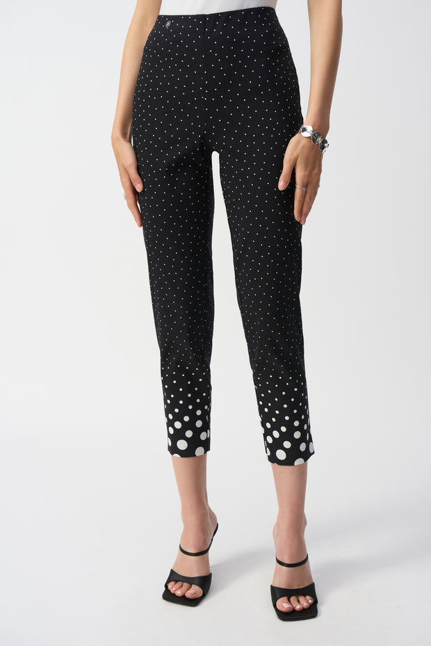 Joseph Ribkoff Millennium Dot Print Straight Pants 251223