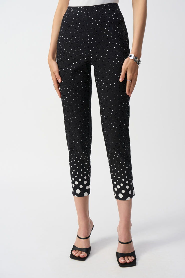 Joseph Ribkoff Millennium Dot Print Straight Pants 251223
