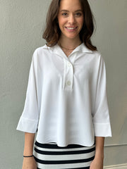 Joseph Ribkoff Vanilla Two Button Elegant Blouse 242057