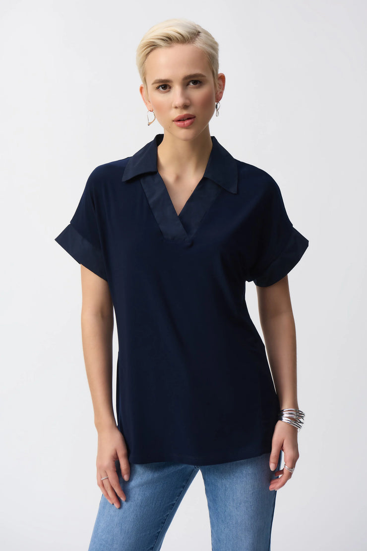 Joseph Ribkoff Silky Knit And Memory Boxy Top 251290