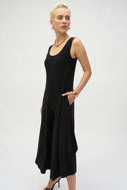 Joseph Ribkoff Silky Knit Wide-Leg Sleeveless Jumpsuit 252056