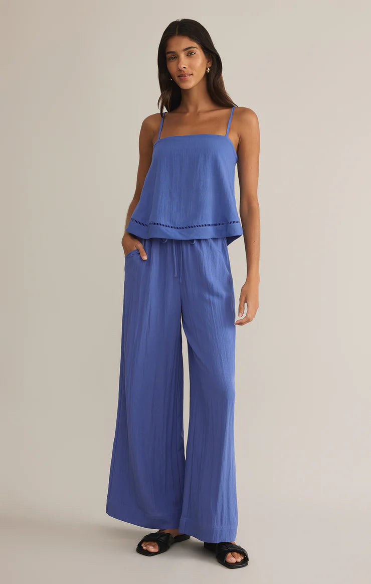 Z Supply Soleil Pant Riviera & La Luz Tank  (blue) Set
