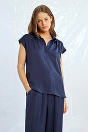 Motley bracken  ladies woven top ML25DP