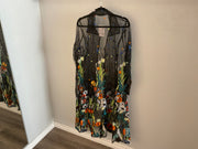 Ciello long sleeved floral duster T417BK