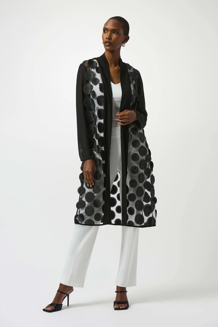 Joseph Ribkoff 3D Dot and Mesh Cover-Up 251209