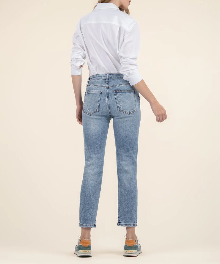 KUT from the Cloth High Rise Rachel Fab AB Mom Jean
