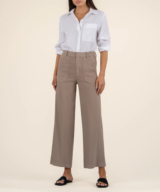 KUT  linen khaki topaz