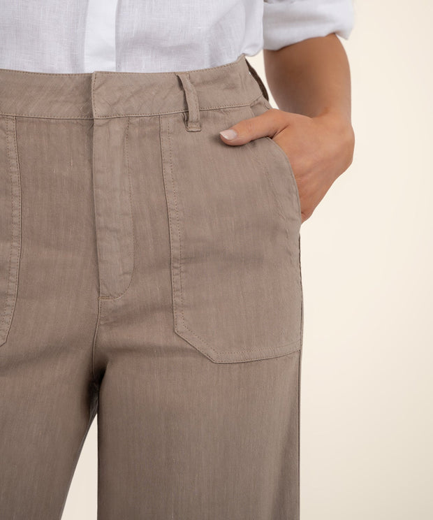 KUT  linen khaki topaz