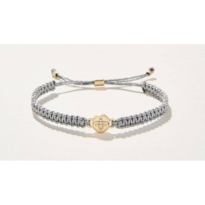 Spartina 449 Friendship Bracelet Metallic Silverbee Silver #366418