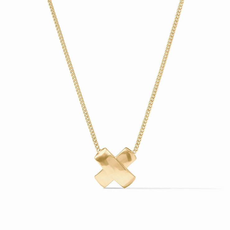 Julie Vos Catalina X Delicate Necklace Gold SKU N564G00