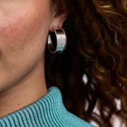 Julie Vos silver savoy hoop xs