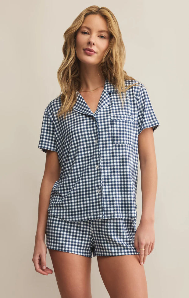 Z Supply Gingham Pajama Set SKU#ZLS253138