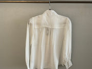 Velvet heart bow tie shirt 24014