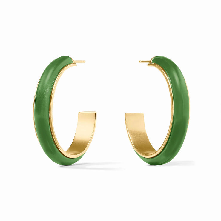 Julie Vos Carnaby hoop palmetto green SKU# HP124GAJG-L