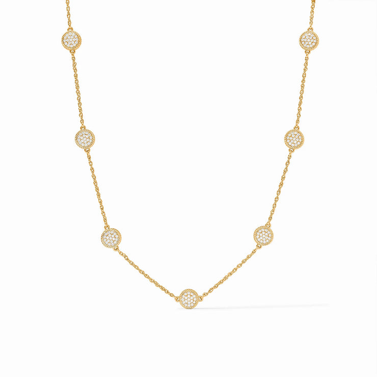 Julie Vos Windsor delicate station necklace N596GPCZOO