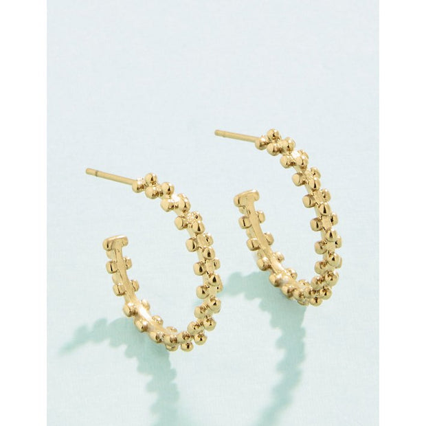 Spartina 449 SP Telfair Hoop Earrings 20mm Gold SKU 376073