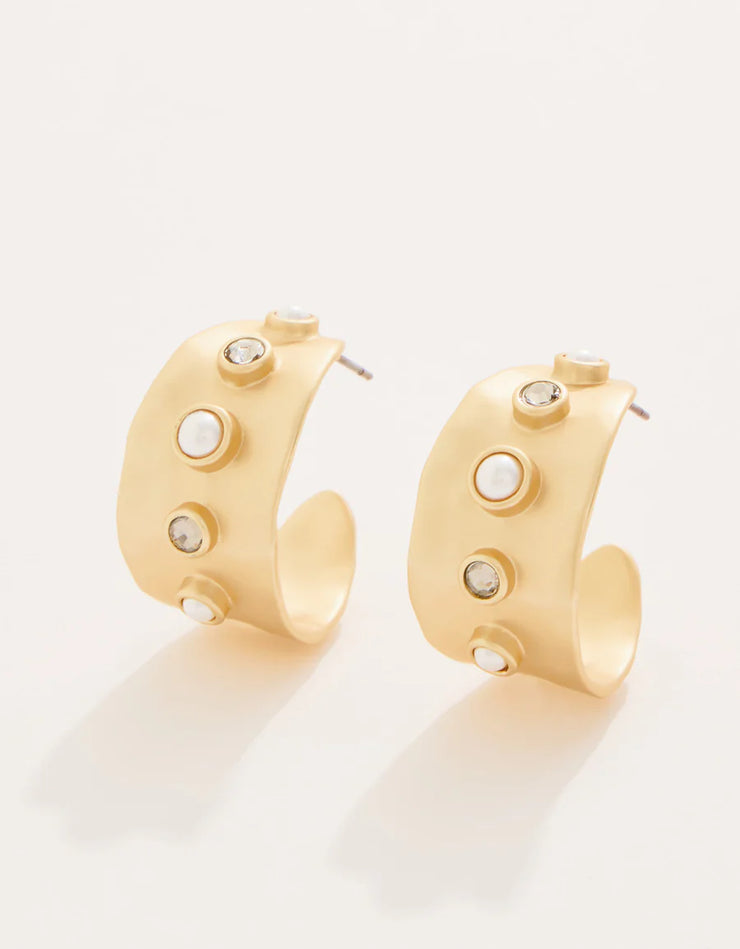 Spartina 449 Estate Hoop Earrings Black SKU # JE100061-346