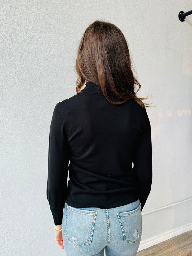 Marble 6703 Classic Black Silver Buttons