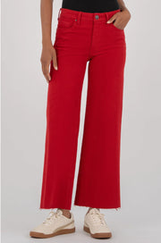 KUT Ruby Red Meg High Rise Fab Ab