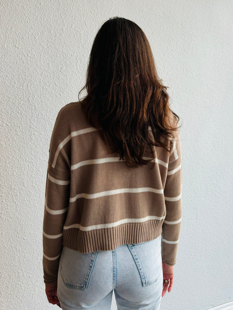 Z Supply Sienna Stripe Sweater Latte