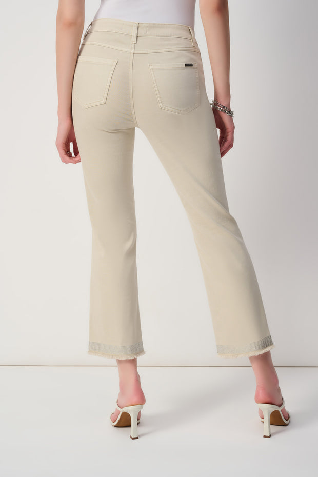 Joseph Ribkoff Classic Straight-Leg with Frayed Hem 243964