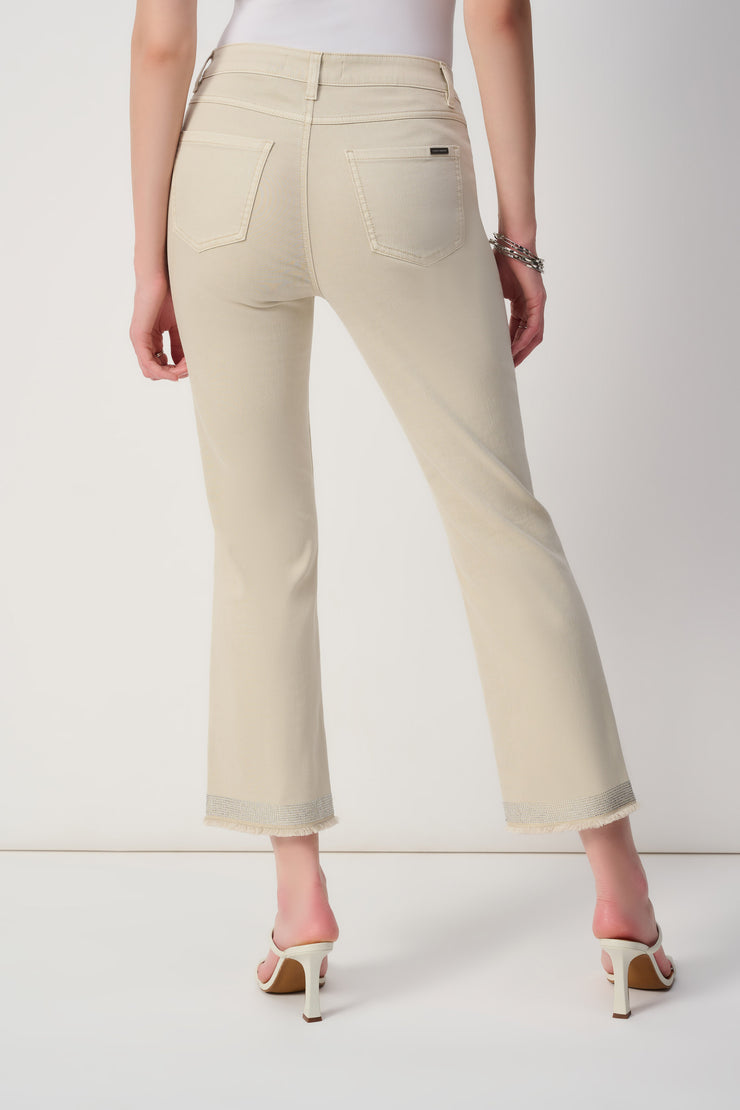 Joseph Ribkoff Classic Straight-Leg with Frayed Hem 243964