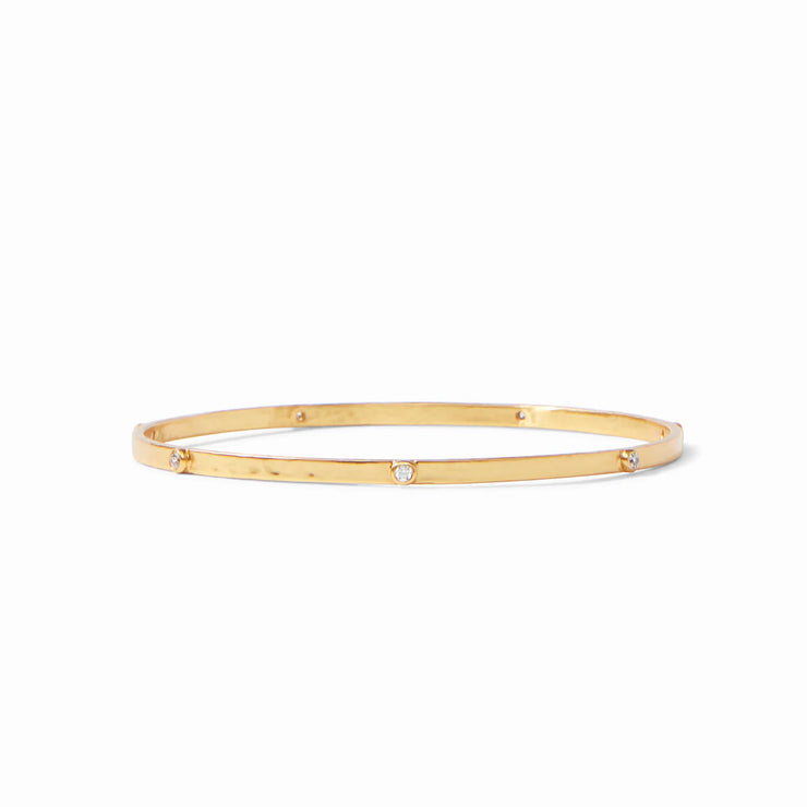 JULIE VOS CRESCENT STONE BANGLE - LARGE