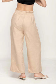 Miss Nikky Wide Leg Pant (Beige) FN507 3203