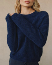 Bella Dahl Drop Shoulder Sweater-Eclipse Blue