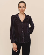 Bella Dahl Long Sleeve Clean Shirt - Arctic Smoke SKU B4923-C35-302