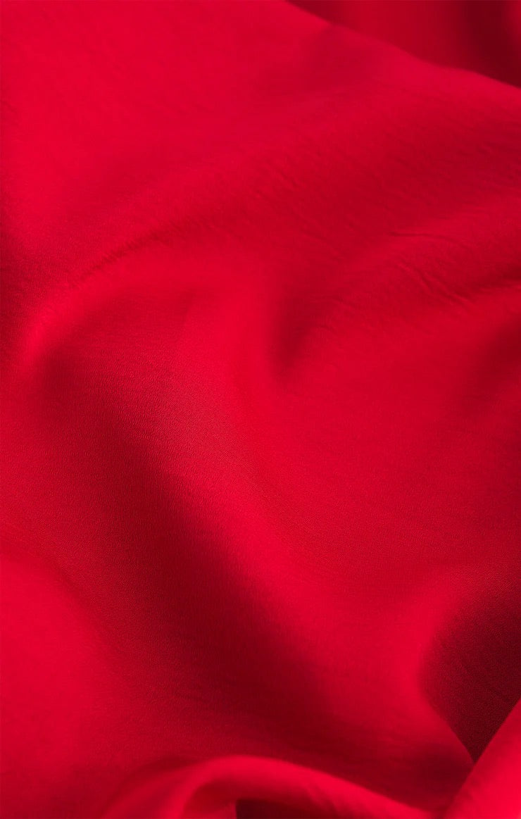 Z Supply NORTHPOINTE SATIN MIDI SKIRT Festive Red SKU ZK254564R