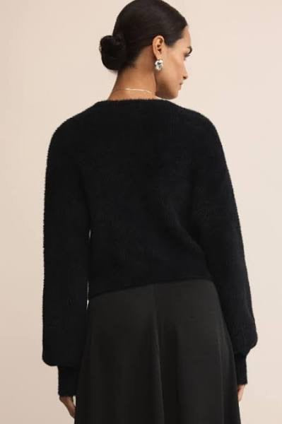 Z Supply Sadira Fluffly Cardigan Black SKU ZW254545