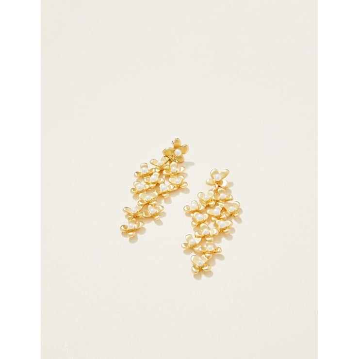 SPARTINA 449 Dripping in Flowers Earrings Pearl  #475584