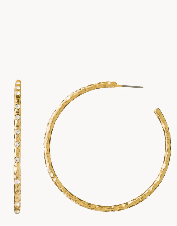 SPARTINA 449 Fizz Hoop Earrings Crystal 507110