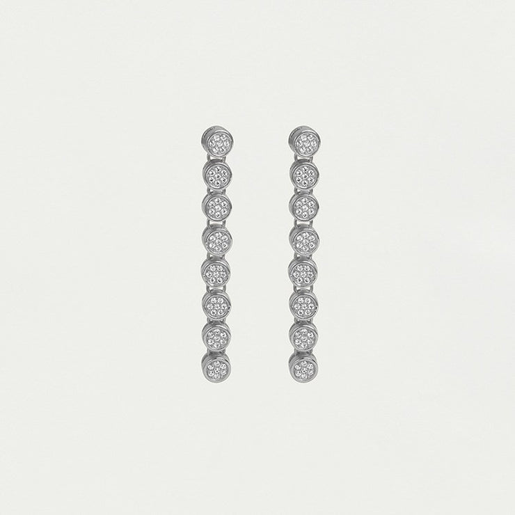 DEAN DAVIDSON Mirabeau Pave Drop Earrings - Silver - White Topaz #E1052-S-WTP