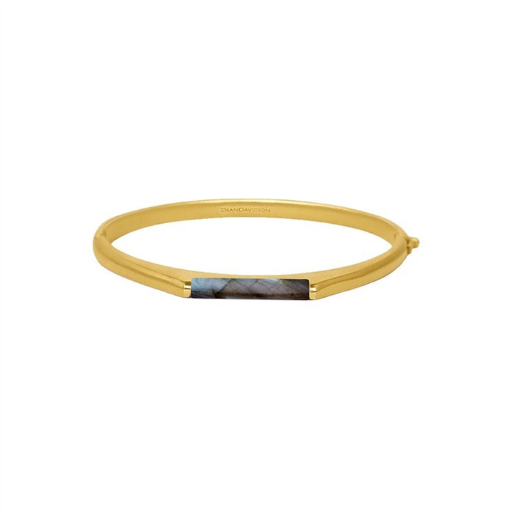 DEAN DAVIDSON Revival Hinge Gemstone Bangle- Gold/Labradorite #B625-G-LAB