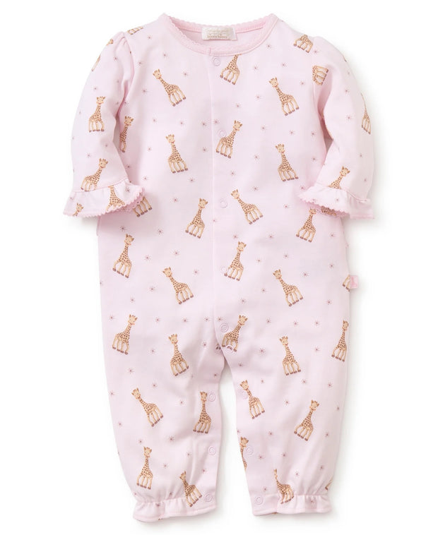 Kissy Kissy Pink Sophie (pink) la giraffe print playsuit (NB-Small)