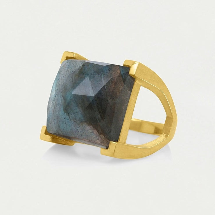 DEAN DAVIDSON Plaza Ring - Gold/Labradorite - Size 7 #10528-GLD-LAB-7